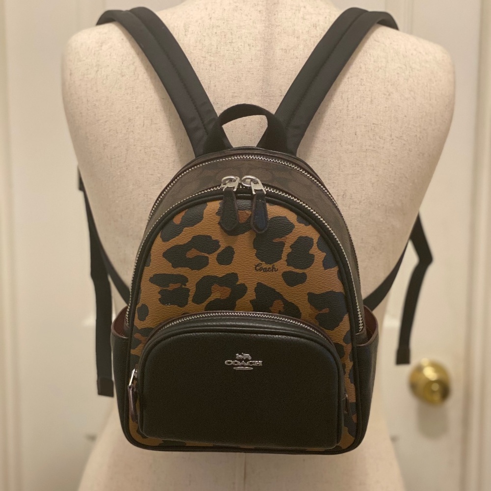 Leopard Mini Court Backpack